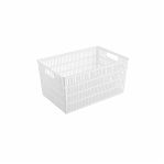 Корзина Econova Simplify, универсальная, белая, 138х184х274 мм, 6 л, 435250516