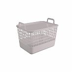 Корзина Econova Ково, с крышкой, 15 л, cветло-бежевый, 224х255х320 мм, 435218234