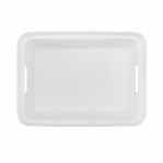 Лоток Econova Velvet с крышкой, полипропилен, светло-серый, 144х270х380 мм, 13 л