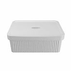 Лоток Econova Velvet с крышкой, полипропилен, светло-серый, 144х270х380 мм, 13 л