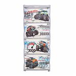 Комод четырехсекционный Little Angel Cool Супер трак, детский, серебристый