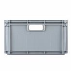 Ящик универсальный Бытпласт Евробокс, серый, 220х300х400 мм, 21.5 л