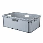 Ящик универсальный Бытпласт Евробокс, серый, 220х400х600 мм, 45 л