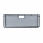Ящик универсальный Бытпласт Евробокс, серый, 220х400х600 мм, 45 л