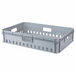 Ящик универсальный Бытпласт Евробокс, серый, 130х400х600 мм, 27 л