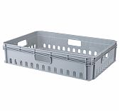 Ящик универсальный Бытпласт Евробокс, серый, 130х400х600 мм, 27 л