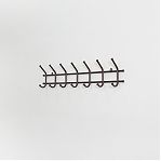 Вешалка настенная ЗМИ Норма 7, 7 крючков, металл, коричневая, 80х168х705 мм