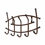 Вешалка настенная Nika Премиум, ВНП3/А, 5 крючков, медный антик, 8.5х30х44 см