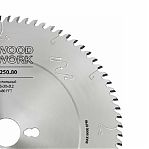 Диск пильный для ЛДСП и МДФ Woodwork Expert 250х30хZ80, 38.250.80, d 250 мм, 80 зубьев