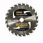 Диск пильный по дереву Hanskonner THIN KERF H9022-165-20-24T, 165х20 мм, 24 зубья