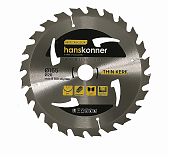 Диск пильный по дереву Hanskonner THIN KERF H9022-165-20-24T, 165х20 мм, 24 зубья