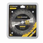 Диск пильный по дереву Hanskonner H9022-185-20/16-24T, 185х20/16 мм, 24 зубья