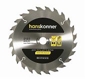 Диск пильный по дереву Hanskonner H9022-185-20/16-24T, 185х20/16 мм, 24 зубья