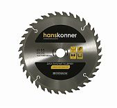 Диск пильный по дереву Hanskonner H9022-185-20/16-36T, 185х20/16 мм, 36 зубьев