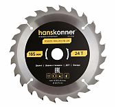 Диск пильный по дереву Hanskonner ArmorPiercing H9025-165-20/16-24T, 165х20/16 мм, 24 зубья