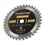 Диск пильный по дереву Hanskonner ArmorPiercing H9025-185-20/16-36T, 185х20/16 мм, 36 зубьев