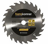 Диск пильный по дереву Hanskonner H9025-190-20/16-24T, 190х20/16, 24 зубья