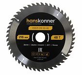 Диск пильный по дереву ArmorPiercing Hanskonner H9025-216-30-48T, 216х30 мм, 48 зубьев