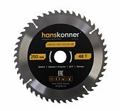 Диск пильный по дереву Hanskonner ArmorPiercing H9025-250-32/30-48T, 250x32/30мм, 48 зубьев