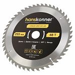 Диск пильный по дереву Hanskonner ArmorPiercing H9025-255-30-48T, 255х30 мм, 48 зубьев