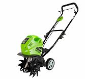 Мотокультиватор аккумуляторный Greenworks G40TLK4, 40В, 1 акк. х 4,0 Ah+з.у